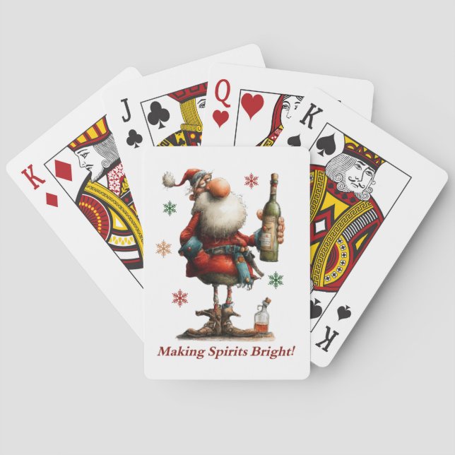 Making Spirits Bright Playing Cards Casinokort (Baksidan)