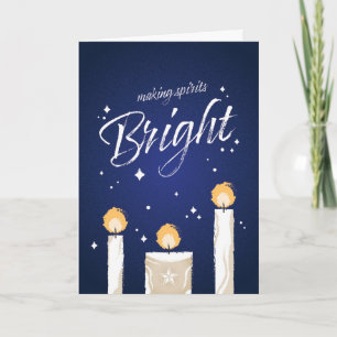 Making Spirits Bright Vikbar Greeting Card Kort