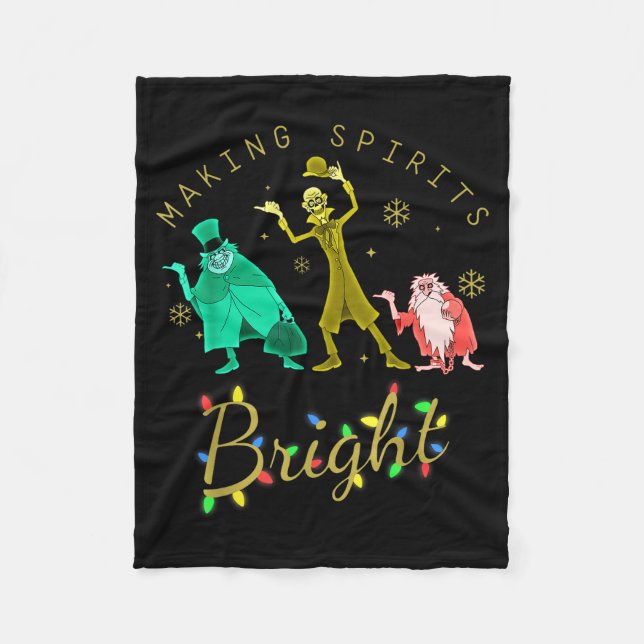 Making Srits Bright Christmas Retro Groovy Christm Fleecefilt (Framsidan)