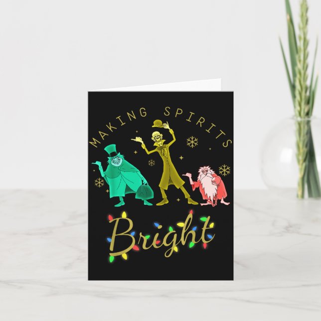 Making Srits Bright Christmas Retro Groovy Christm Kort (Framsida)