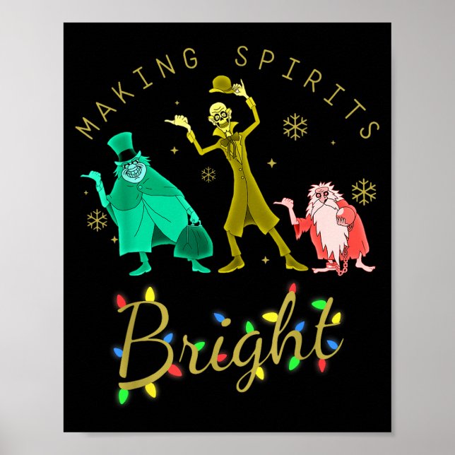 Making Srits Bright Christmas Retro Groovy Christm Poster (Framsidan)