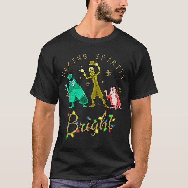 Making Srits Bright Christmas Retro Groovy Christm T Shirt (Framsida)