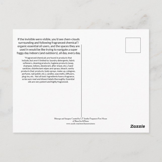 Making The Invisible Visible Vykort (Baksida)