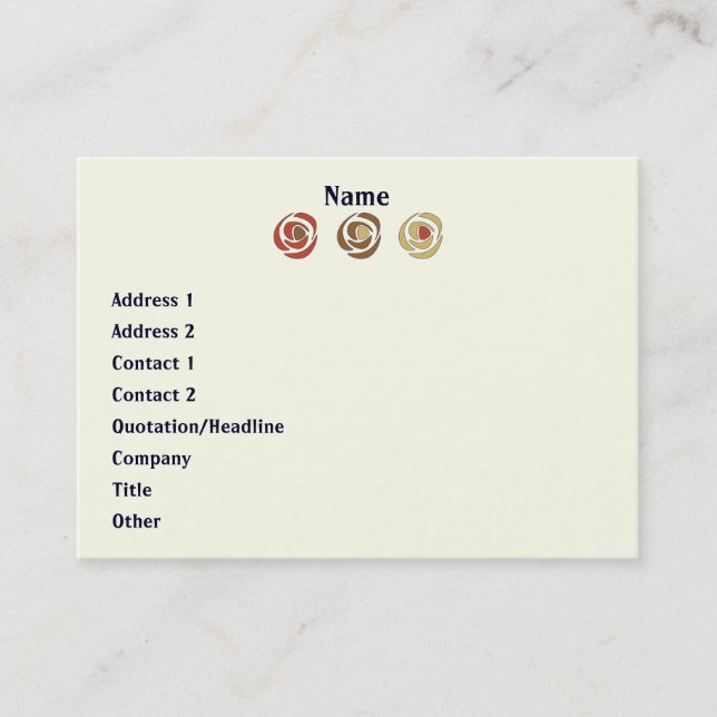 Makinroser Visitkort (Framsida)