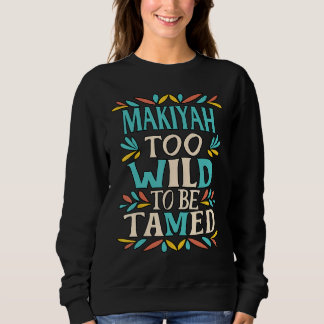 MAKIYAH Namn Cute Retro Girls Wildblomma MAKIYAH N T Shirt