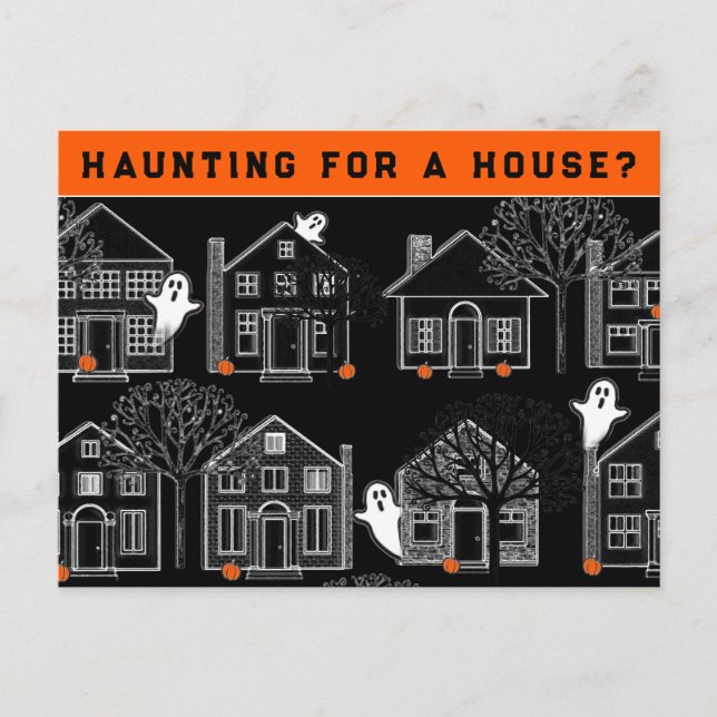 Mäklar Oktober Halloween vykort (Framsida)