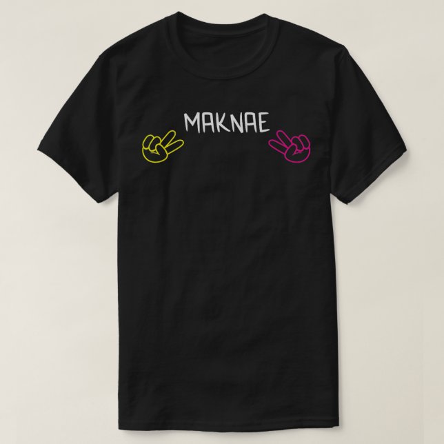 Maknae Kpop Funny Cute KoreMusic Fläkt Gift T Shirt (Design framsida)