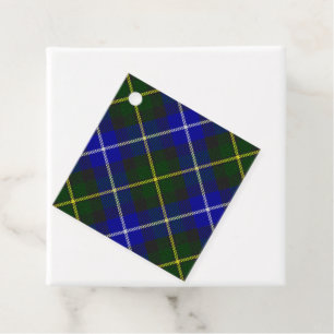Makneil av Barra tartan Blue grönt plaid Gåvor Etiketter