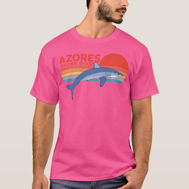 Mako Shark Azres Shark Diving T Shirt (Framsida)