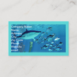 Mako Shark efter gulfenad tonfisk Visitkort