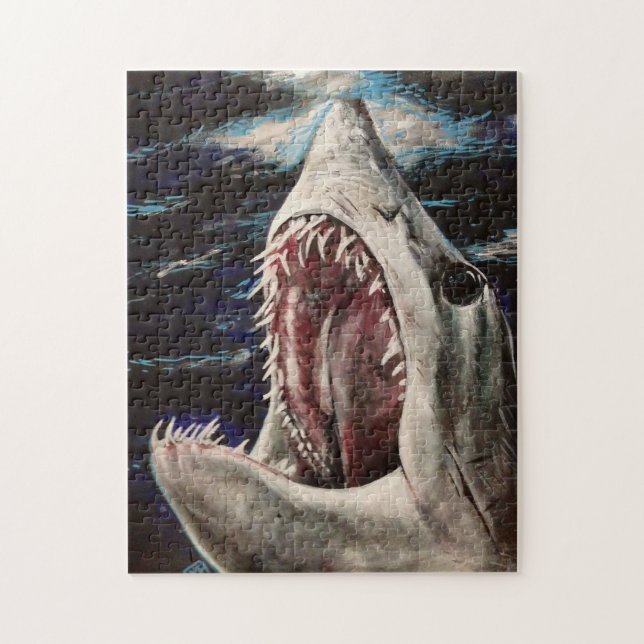 Mako Shark Painting Puzzle Pussel (Vertikal)