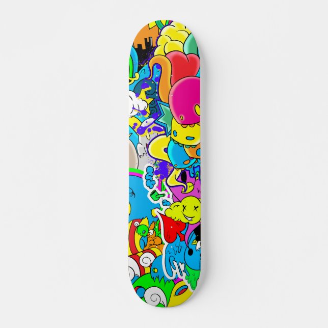 Makoen tänder skateboard bräda 20,5 cm (Framsida)