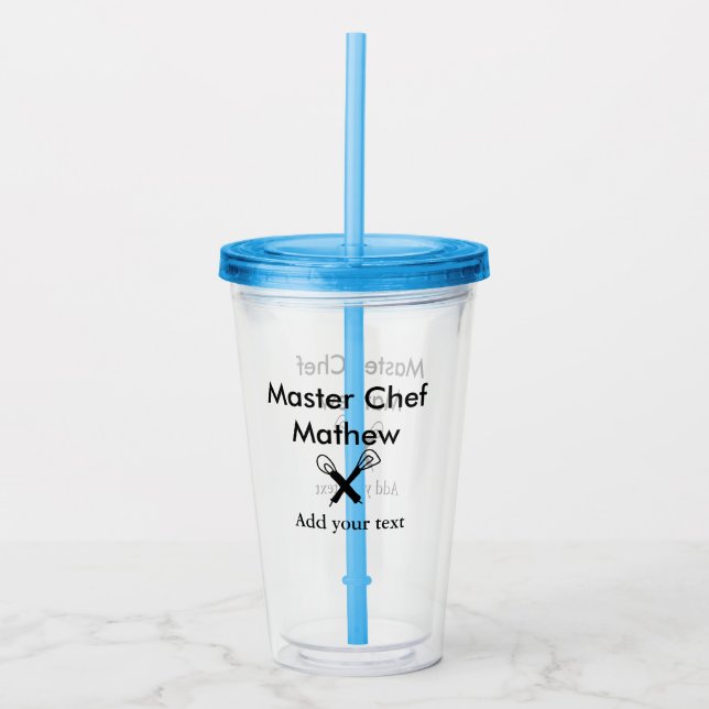 Mäkokonköksmästare tillsätt text namn cutl take away mugg (Framsida)