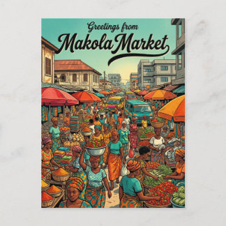 Makola Market Ghana Vykort