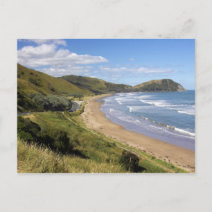 Makorori Beach nära Gisborne, Eastland, Nya Vykort