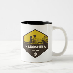 Makoshika State Park, Montana Två-Tonad Mugg