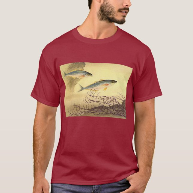 Makrill Fisksimning i oceanen T Shirt (Framsida)