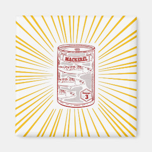 Makrill Konserverad fisk Magnet