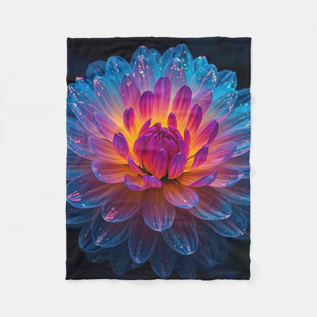 Makro Aurora Bloom Fleecefilt (Framsidan)