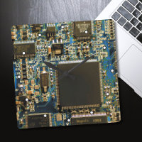 Makro Blå Kretskort | PCB Foto