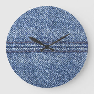 Makro Blue Denim, Struktur. Stor Klocka