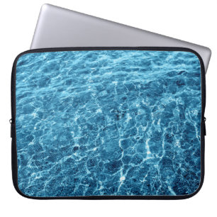 Makro Bubbling Blue Sea Photo Laptop Fodral