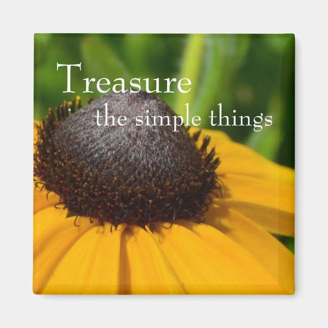 Makro för gultens blomma magnet (Framsidan)