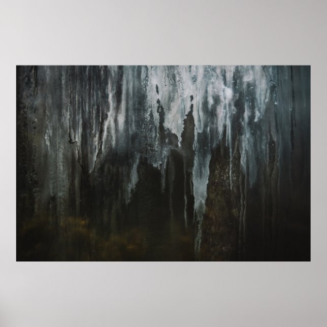 MAKRO-FOTOGRAFI AV ICE-BILDNING POSTER (Framsidan)