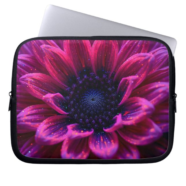 Makro Fuschia Nebula 25 cm Laptop Fodral (Framsidan)