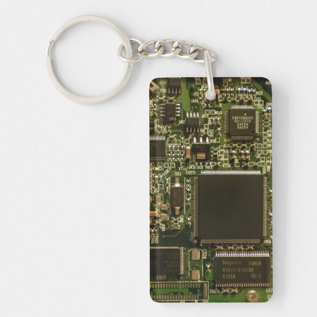 Makro Grön Kretskort | PCB Foto (Framsidan)