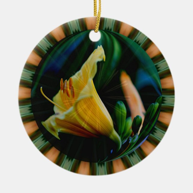 Makro Lily Flower Art Ornament (Framsidan)
