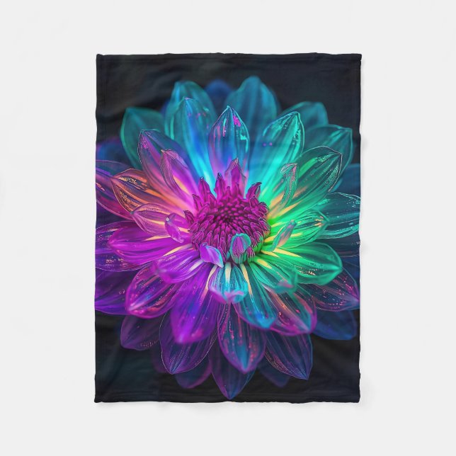 Makro Prism Kronblad Fleecefilt (Framsidan)