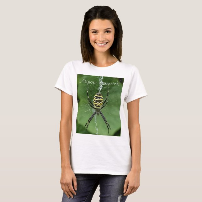 Makro Wasp Spider T-shirt (Hel framsida)