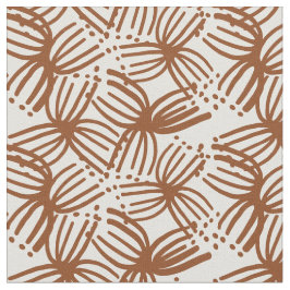 makroblomma brun  tyg