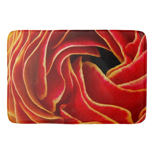 Makroblomma| Flower Fält Carlsbad, CA Badrumsmatta (Framsidan)