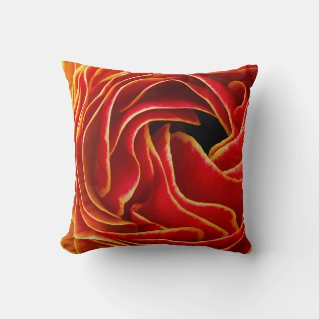 Makroblomma| Flower Fält Carlsbad, CA Kudde (Framsida)