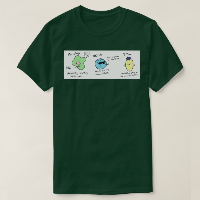 Makrofage NK cell amp T reg Shirt (Design framsida)