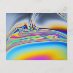 Makrofoto för Soap-film Vykort