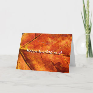 Makrofoto på hösten Löv, Happy thanksgiving! Helgkort