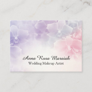 *~* Makrofoto Rosa Lavender Blommigt Elegant Visitkort