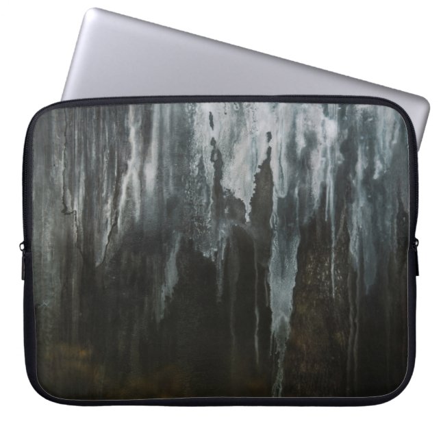 Makrofotografi av isbildning laptop fodral (Framsidan)