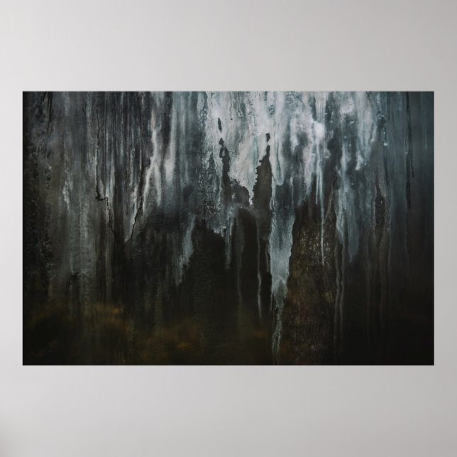 Makrofotografi av isbildning poster (Framsidan)