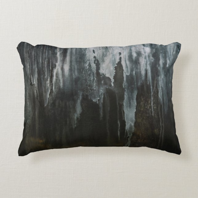 Makrofotografi av isbildning prydnadskudde (Framsidan)