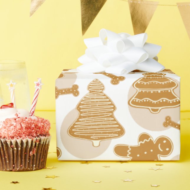 Makrokakor med ben av hund presentpapper (Födelsedagsfest)