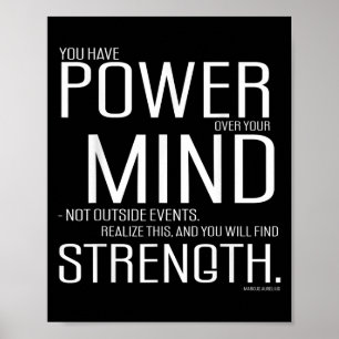 Makt över din sind Marcus Aurelius Stoic Philoso Poster