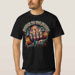 Makt till folket Högspänningselektriker Present T Shirt