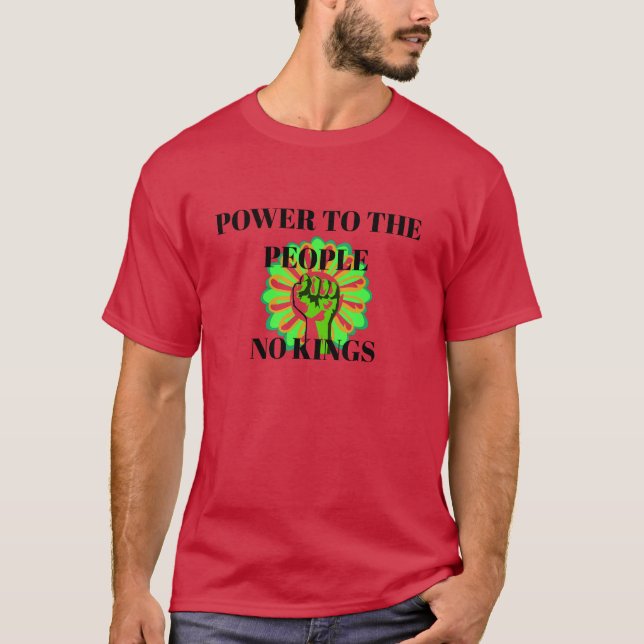 Makt till folket - Inga kungar T-shirt (Framsida)