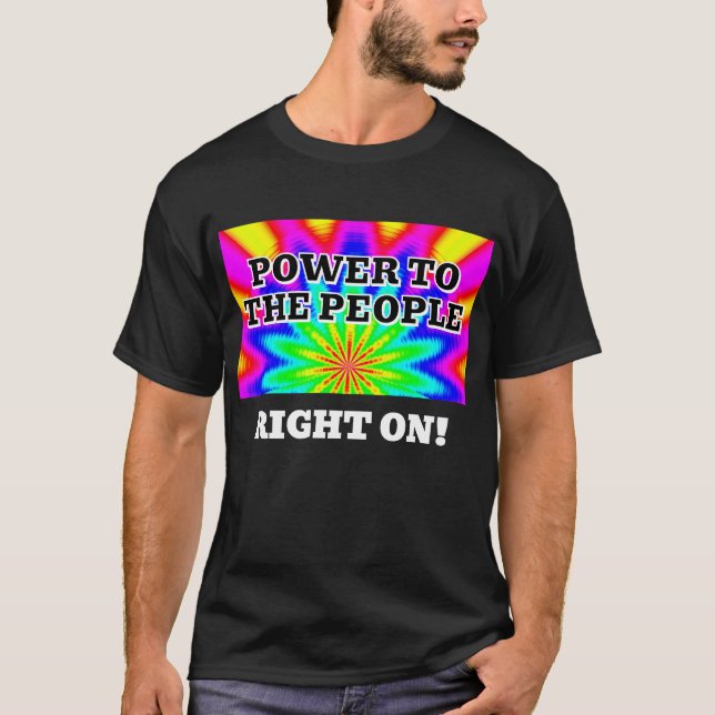 Makt till folket, just det! t shirt (Framsida)