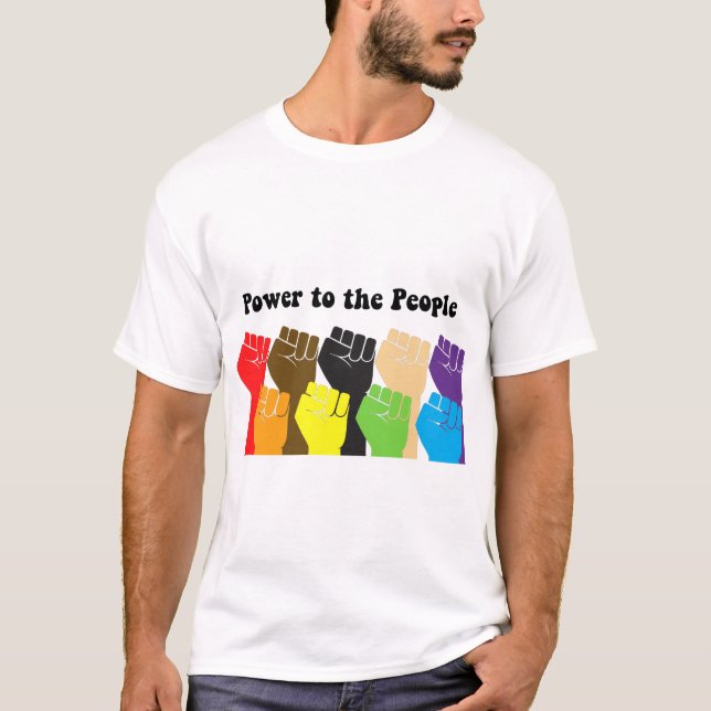 Makt till folket t shirt (Framsida)