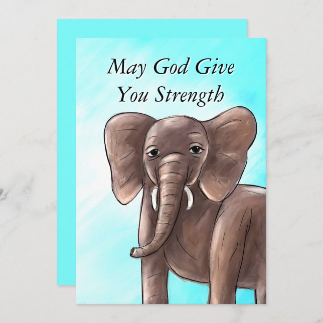 Makten på hans sympatikort för Kärlek Tack Kort (Fram/baksida)